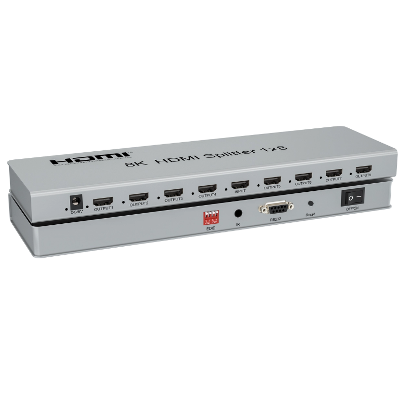 8K HDMI Splitter 1x8 8K60Hz