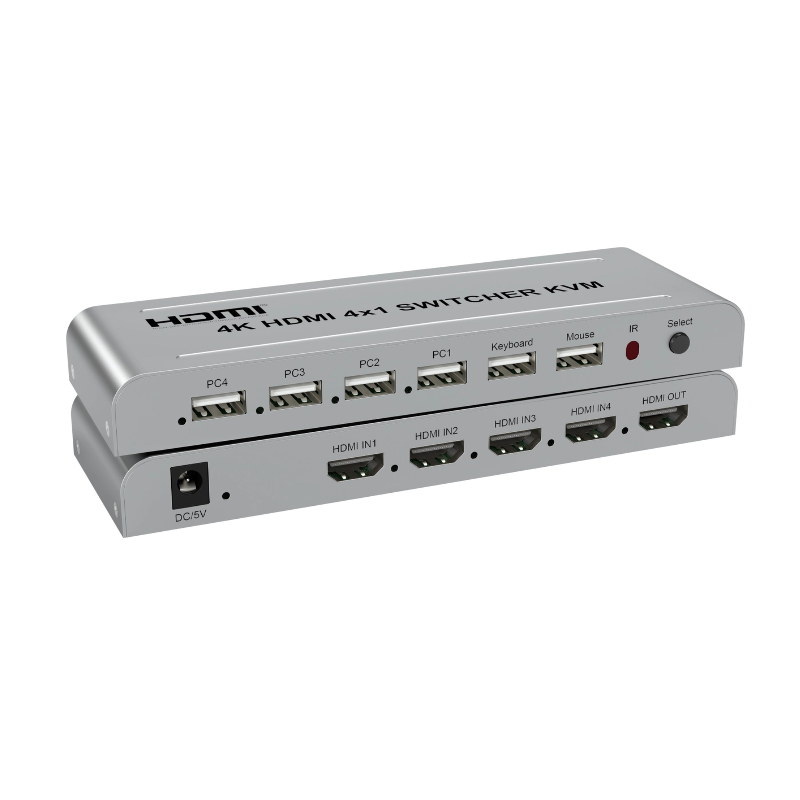 4K HDMI 4x1 KVM Switch