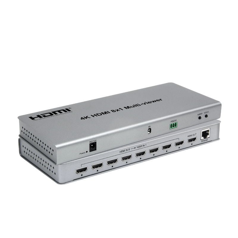 4K HDMI 8x1 Multi-viewer Switch