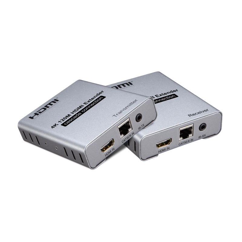 4K 120m HDMI Extender over Cat5e/6 with Cascade Connection