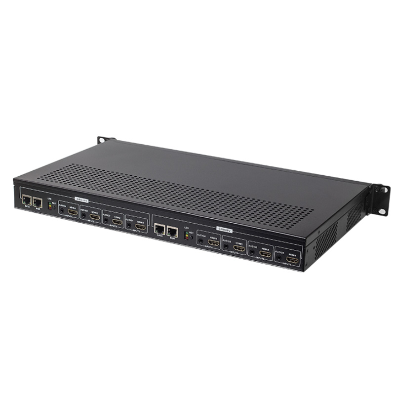 1U Rack Dual Ethernet H.264 8 channel HDMI Encoder 8ch Video encoder 1080P60Hz