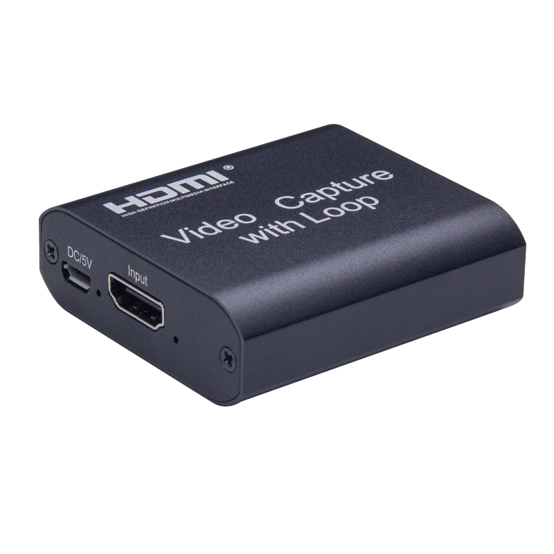 4K In USB2.0 HDMI Video Capture Card with Loop Through for Live Streaming